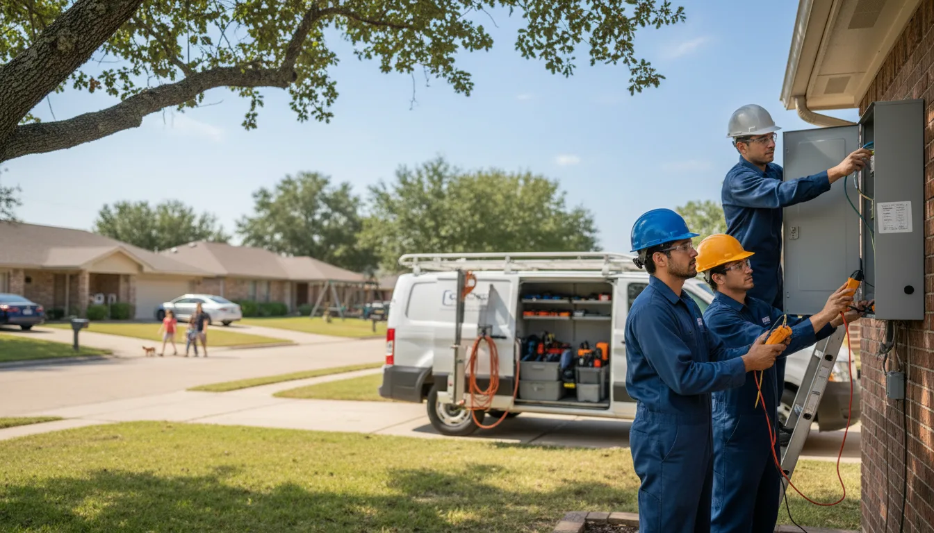 Certified electrician providing emergency electrical services in Bradgate, IA